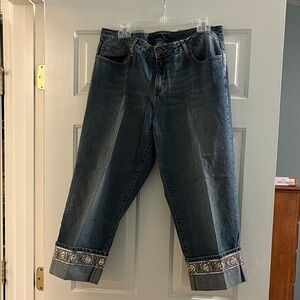 Apt. 9 Embellished cropped jeans